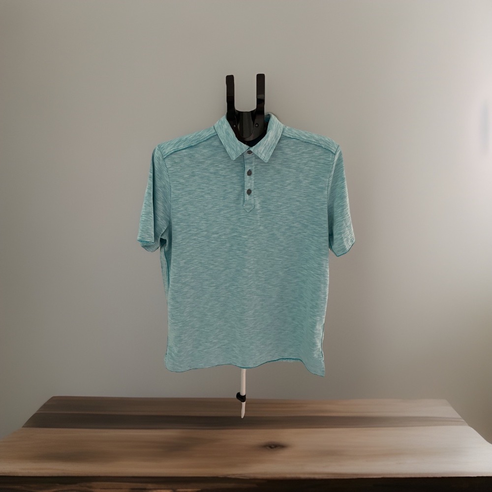 Tommy Bahama Island Zone Men's S Polo Aqua Teal